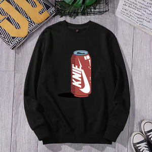 Sweat à capuche pour homme, mode automne-hiver, nouveau coton éponge, coupe ample, grande taille, col rond, manches longues, motif lettres - Product Image 4