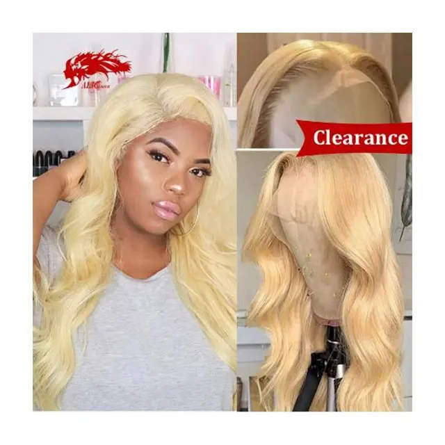 613 Honey Blonde Lace Front Wigs 13x6/13x4 Frontal Wig 150% 180%Density Brazilian Body Wave Remy Human Hair Wigs For Woman