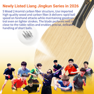 Liang Jingkun ADC Speciale Lama per <span class=keywords><strong>Racchetta</strong></span> <span class=keywords><strong>da</strong></span> <span class=keywords><strong>Ping</strong></span> <span class=keywords><strong>Pong</strong></span> in Fibra di Carbonio Aramidica OFF+ 6.0mm per Giocatori Avanzati - Product Image 5