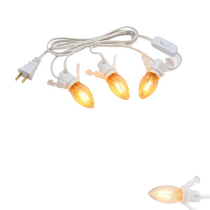 Guirlandes lumineuses de Noël C7 E12 1 à 3, certifiées, avec fil à clipser et interrupteur, pour décorations de fêtes - Product Image 3