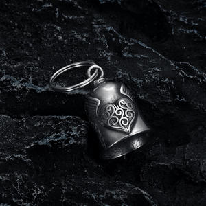 Guardian Bell Accessoire de <span class=keywords><strong>moto</strong></span> Couvre-<span class=keywords><strong>casque</strong></span> plaqué or avec motif de cœur pour femmes et hommes Bikers Type de bijoux Colliers - Product Image 1