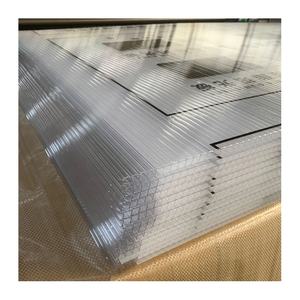 8mm Soleil Feuille <span class=keywords><strong>Polycarbonate</strong></span> Clair Twinwall Serre Solaire <span class=keywords><strong>Plaque</strong></span> <span class=keywords><strong>Polycarbonate</strong></span> / Policarbonato pour Toit - Product Image 1