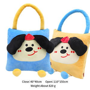 <span class=keywords><strong>Cartoon</strong></span> Cute <span class=keywords><strong>Dog</strong></span> Multifunktion ales Wurf kissen Tragbare Stepp decke Faltbare Decke 2 in 1 - Product Image 4