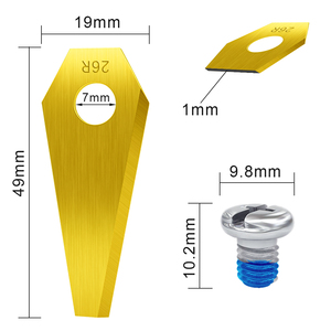 Lame en acier inoxydable avec revêtement en titane 30 pièces pour <span class=keywords><strong>tondeuse</strong></span> à gazon Bosch <span class=keywords><strong>Indego</strong></span> - Product Image 2