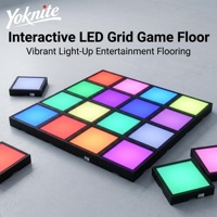 Jeu de projection interactive Hopscotch, sol en grille LED, lumière de piste de danse laser « le sol est en lave », pour aire de jeux intérieure, amusement pour enfants