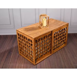 Meilleure cage à chien de style mid-century, cage à chien <span class=keywords><strong>en</strong></span> <span class=keywords><strong>bois</strong></span> décorative <span class=keywords><strong>avec</strong></span> fil métallique, table d'appoint, style de mobilier - Product Image 1
