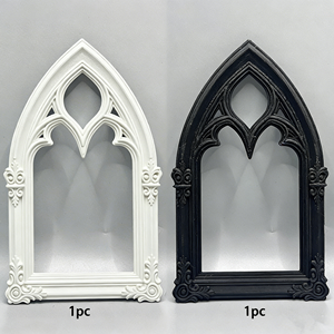 Marco de ventana gótico para casa de muñecas, decoración europea con tallado intrincado en <span class=keywords><strong>miniatura</strong></span> - Product Image 4