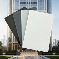 Panneau composite en aluminium ACP 4 mm 28*28 A2, revêtement PVDF, structure sandwich ultra-plat, anti-huile, résistant aux chocs, anti-UV