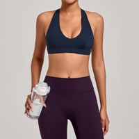 Nouveau débardeur de yoga sans manches 2026, col licou, dos évidé sexy, pour le sport, le fitness et le yoga, vêtement de sport actif, haut de sport, soutien-gorge de yoga