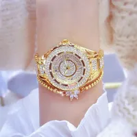 Montre-bracelet de luxe pour femmes BS Bee Sister 0917, en acier inoxydable, avec diamants, quartz, pour femmes, horloge, femme, Relogio Feminino
