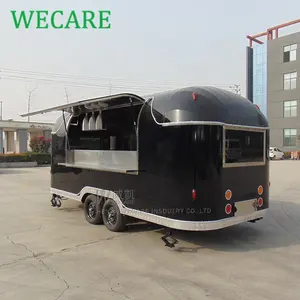 WECARE Trailer Kereta Makanan Cepat Saji, Dapur BBQ, Truk Van Makanan, Es Krim, Kopi Standar AS, Lengkap untuk Dijual