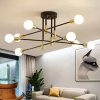 Luminaires suspendus modernes de luxe pour salle à manger, lampes de plafond en fer, lustres LED suspendus pour salon, éclairage intérieur 80 100 50000
