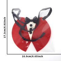 Costume d'oie d'Halloween, bandana triangulaire, décoration d'oie de porche, écharpe fantôme citrouille, tenue pour animal de compagnie, bavoir anti-bave araignée, semi-fait main