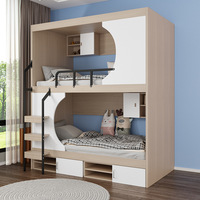 Lits superposés en acier et en bois de style moderne Lit double capsule pour hôtel
