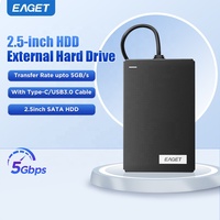 EAGET CG10-2 500GB 2.5 Inch Hard Disk Drive Portabel Desktop dengan Kabel Data Hard Disk Eksternal 5Gbps SATA