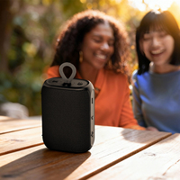 Pengeras suara portabel Mini kain, 10W tahan lama TWS nirkabel Bluetooth Speaker rumah mendaki berkemah Subwoofer Stereo kotak musik