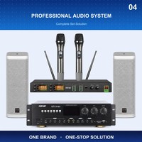 Haut-parleur colonne large bande 4 pouces, 2 unités, 8 ohms, 50W, son stéréo PA, 93dB, 90Hz-20kHz, pour salle de conférence et salle de classe