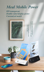 Nuovi Arrivi 2024 Prodotti Elettronici di Tendenza Stazione di Ricarica per Smartphone 13000 mAh con Menu e Pubblicità per Ristoranti - Product Image 2