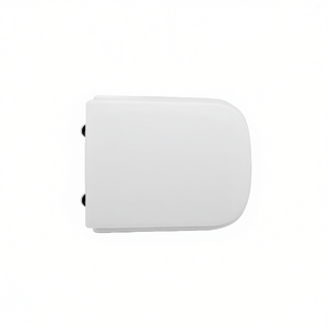 Sedile WC Rotondo Bianco 50,5 cm Lunghezza 37,5 cm Larghezza in Plastica Design Minimalista per Bagno - Product Image 3