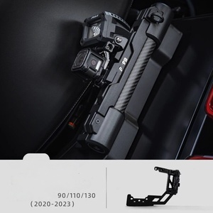 Kit complet de pièces de modification et d'amélioration pour Land <span class=keywords><strong>Rover</strong></span> Defender : Coque de clé de voiture style PLUMB modifiée, Plateforme de porte arrière, Barre de toit, Pare-chocs - Product Image 2