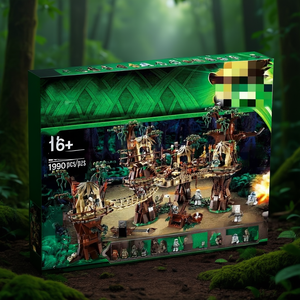 Leg Ewok Village, juego de bloques de construcción de 1990 piezas, kit de modelo de juguete de construcción para adultos y niños mayores de 16 años - Product Image 3