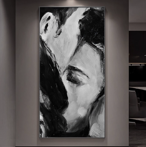 Beso pintura al óleo abstracta para porche <span class=keywords><strong>Mural</strong></span> decorativo para puerta <span class=keywords><strong>de</strong></span> entrada pasillo viento personaje dormitorio pinturas - Product Image 5