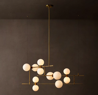 Luminaire suspendu en verre à bulles de style minimaliste nordique, décoration créative, lustre LED pour salon, salle à manger