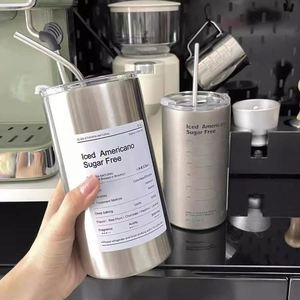 Custom Logo 320ml 600m Double Wall Vacuum <b>Insulated</b> Dual Drinking Lid Straw Travel Coffee Mug Tumbler - Product Image 3
