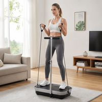 FRS Plateforme vibrante verticale professionnelle robuste, charge maximale 150 kg, ABS, télécommande multi-vitesses, portable, fitness