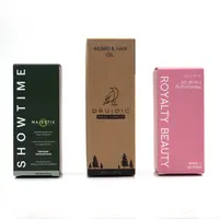 Kotak Kertas Kraft Kualitas Tinggi untuk Kemasan Kosmetik Botol Minyak Esensial Tabung Bibir