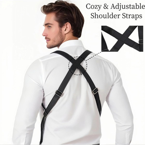 Bolso Bandolera Doble para Hombre, <span class=keywords><strong>de</strong></span> Cuero, con Doble Correa, Estilo Moderno, Ajustable, <span class=keywords><strong>de</strong></span> Tela Oxford - Product Image 3