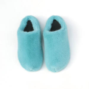 2024 invierno Casual cuero genuino <span class=keywords><strong>CRIN</strong></span> Zapatillas moda mujer piel sandalias suave lana genuina venta al por mayor fábrica personalizada - Product Image 4