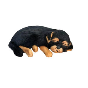 Figurine de chiot moelleux Mastiff tibétain réaliste mignon fait à la main décoration de bureau de chien en peluche intrigante pour <span class=keywords><strong>le</strong></span> bureau à domicile - Product Image 5
