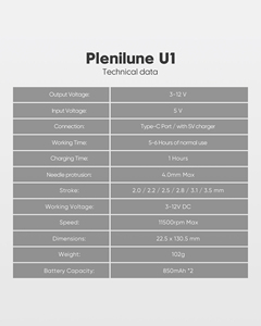 Máquina de Tatuaje Biomaser U1, Pluma PMU Inalámbrica con Carrera Ajustable de 2.0-3.5mm <span class=keywords><strong>para</strong></span> Cejas Ombre, Labios con Efecto Blushing y Delineado de Ojos - Product Image 6
