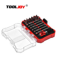 TOOLJOY - Jeu de 19 forets magnétiques professionnels en chrome industriel avec étui rigide