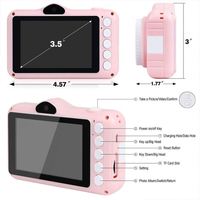 Kamera Camcorder Harga Terjangkau untuk Anak-Anak, Kamera Aksi 8MP, Kamera Selfie, Kamera Foto Digital yang Menyenangkan dengan Pelindung