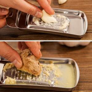 Râpe à gingembre en acier inoxydable 430, râpe à wasabi épaisse, zester à ail, éplucheur - Product Image 3