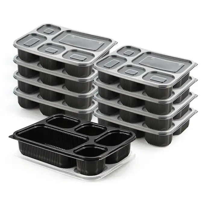 Bán buôn BPA bữa ăn miễn phí chuẩn bị bữa ăn trưa container Takeaway lò vi ba hình chữ nhật thực phẩm để đi container