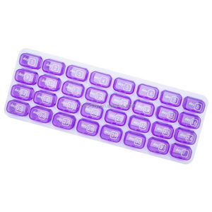 Usine Ningbo voyage hebdomadaire vitamine médecine organisateur PP matériel 31 jours <span class=keywords><strong>mensuel</strong></span> boîte à pilules - Product Image 2