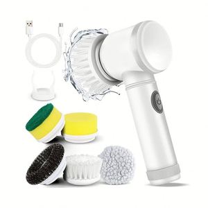 Cordless Scrubber Handheld <b>Bathtub</b> Kitchen Dishwashing Electric <b>Cleaning</b> <b>Brush</b> - Product Image 1