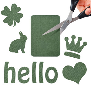 2025コットンアイロン転写ファブリックパッチ10.5 * 7.5cmホットメルト接着剤衣類用エルボー修理プリント樹脂用DIYジーンズ - Product Image 5