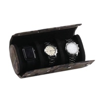 Vente chaude Premium PU cuir montre rouleau personnalisé à la main motif affichage mallette de rangement caractéristiques de protection