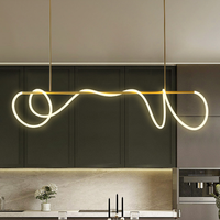 Lustre à long tuyau LED nordique pour table, salle à manger, cuisine, bar, lampe suspendue minimaliste, décoration intérieure, luminaires