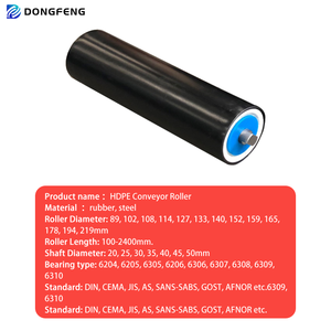 东风低噪音钢制输送滚轮托辊，用于矿山输送带系统 - Product Image 2