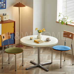 <span class=keywords><strong>Mesa</strong></span> de Comedor <span class=keywords><strong>Redonda</strong></span> Plegable Multifuncional Vintage, <span class=keywords><strong>Mesa</strong></span> PLANO Portátil que Ahorra Espacio para Espacios Pequeños, Hogar, Oficina, Uso en Exteriores - Product Image 4