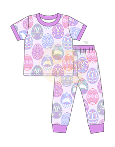 Pijamas de Manga Longa para Crianças com Estampa de Outono, Halloween e Natal, 2 Peças, Algodão e Bambu, Roupas de Dormir para Bebês - Product Image 2