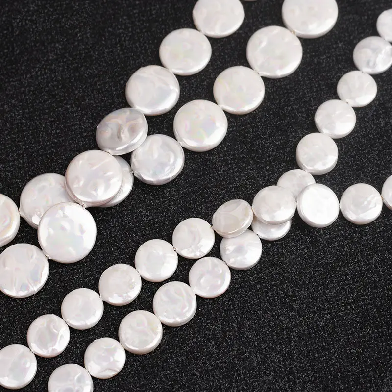 12-25MM Baroque Coin Pearls shell pearl DIY Material Wholesale Loose Pearl Beads For Jewelry Making