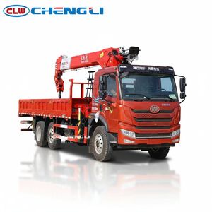Camion grue FAW 6x2 de 10 tonnes, camion grue pour la construction et le levage de charges - Product Image 2