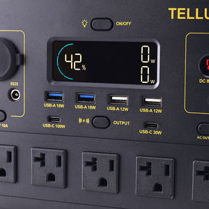 Generador portátil de 2000W y 1536Wh, batería de litio, Banco de energía LiFePO4, estación de energía para acampar al aire libre, onda sinusoidal pura inalámbrica - Product Image 6