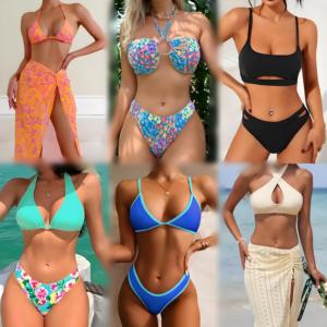 Trajes de baño de verano para mujer, bikinis sexys con espalda descubierta, liquidación, envío aleatorio, precio bajo al por mayor - Product Image 3